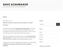 Tablet Screenshot of daveschumaker.net